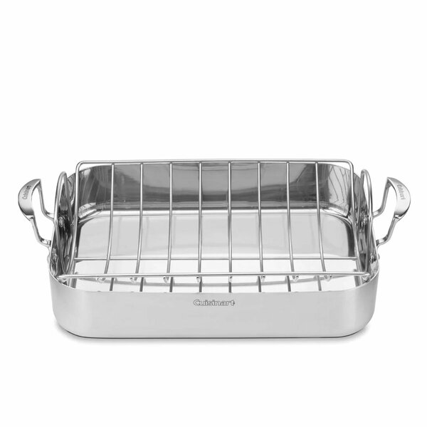 Shallow 2025 roasting pan